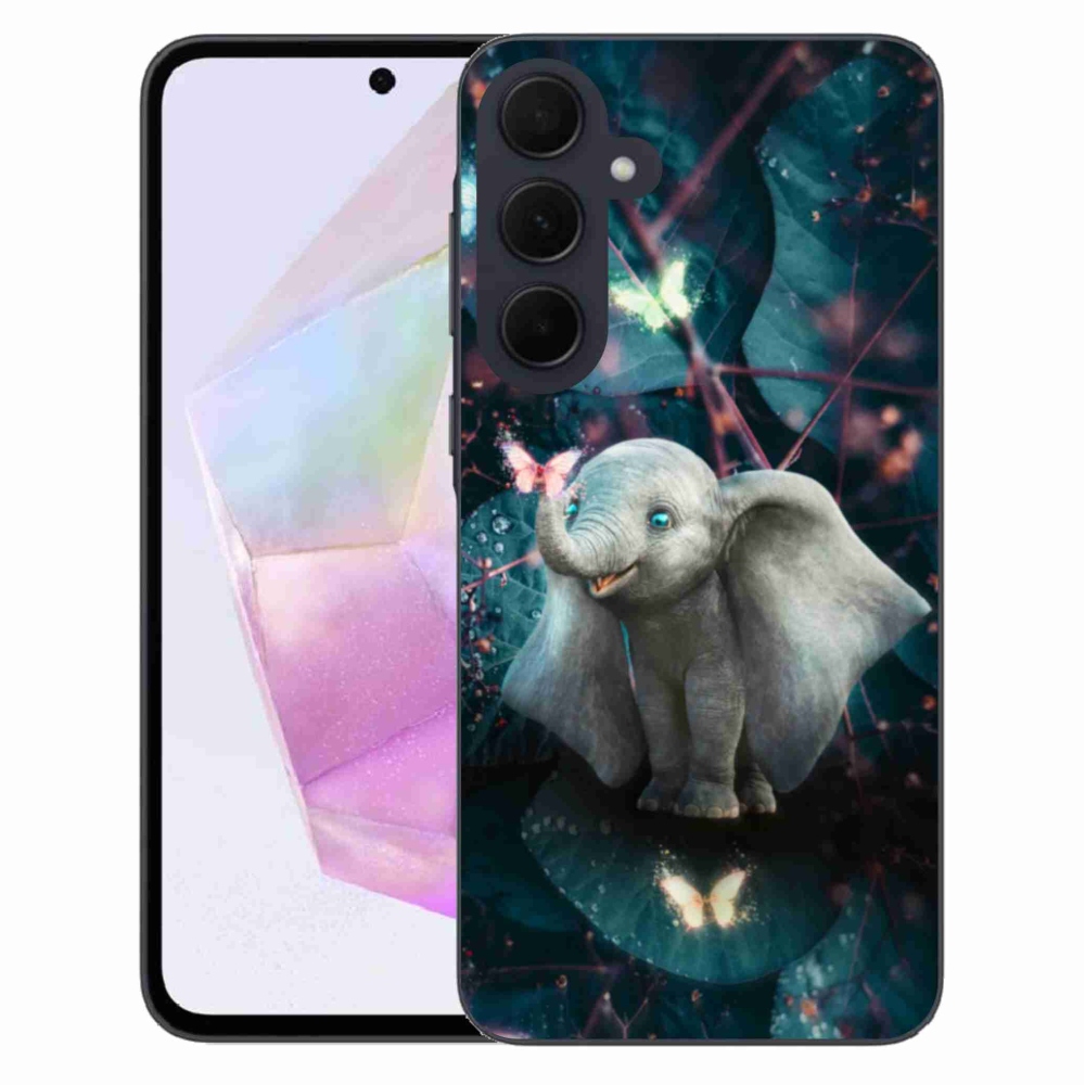 Gélový kryt mmCase na Samsung Galaxy A35 5G - roztomilý slon