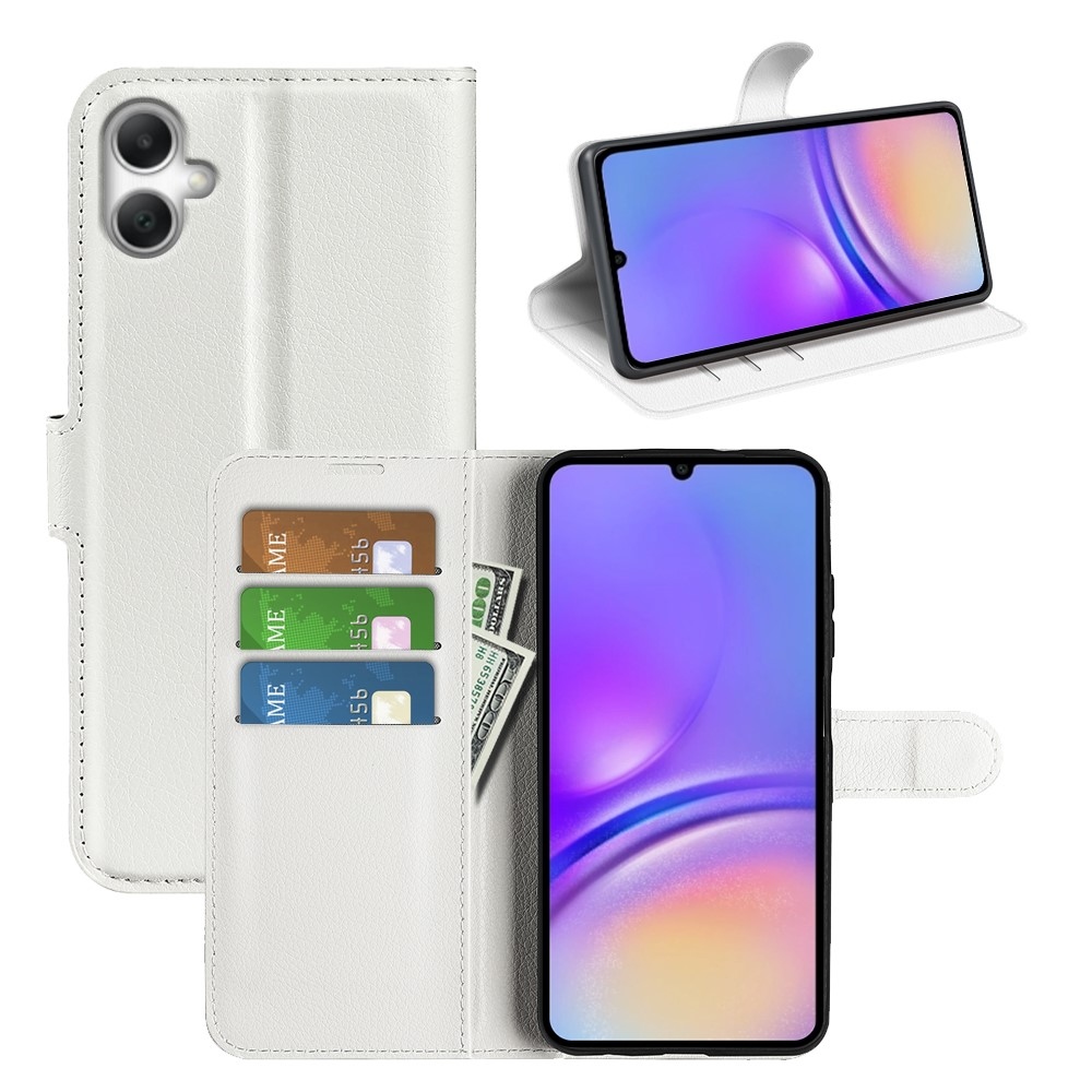 Litchi knižkové púzdro na Samsung Galaxy A07 4G - biele