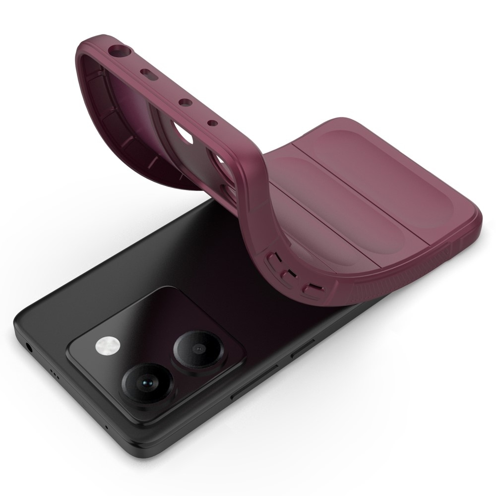 Rugg odolný gélový obal na Xiaomi Poco M7 Pro 5G - vínový