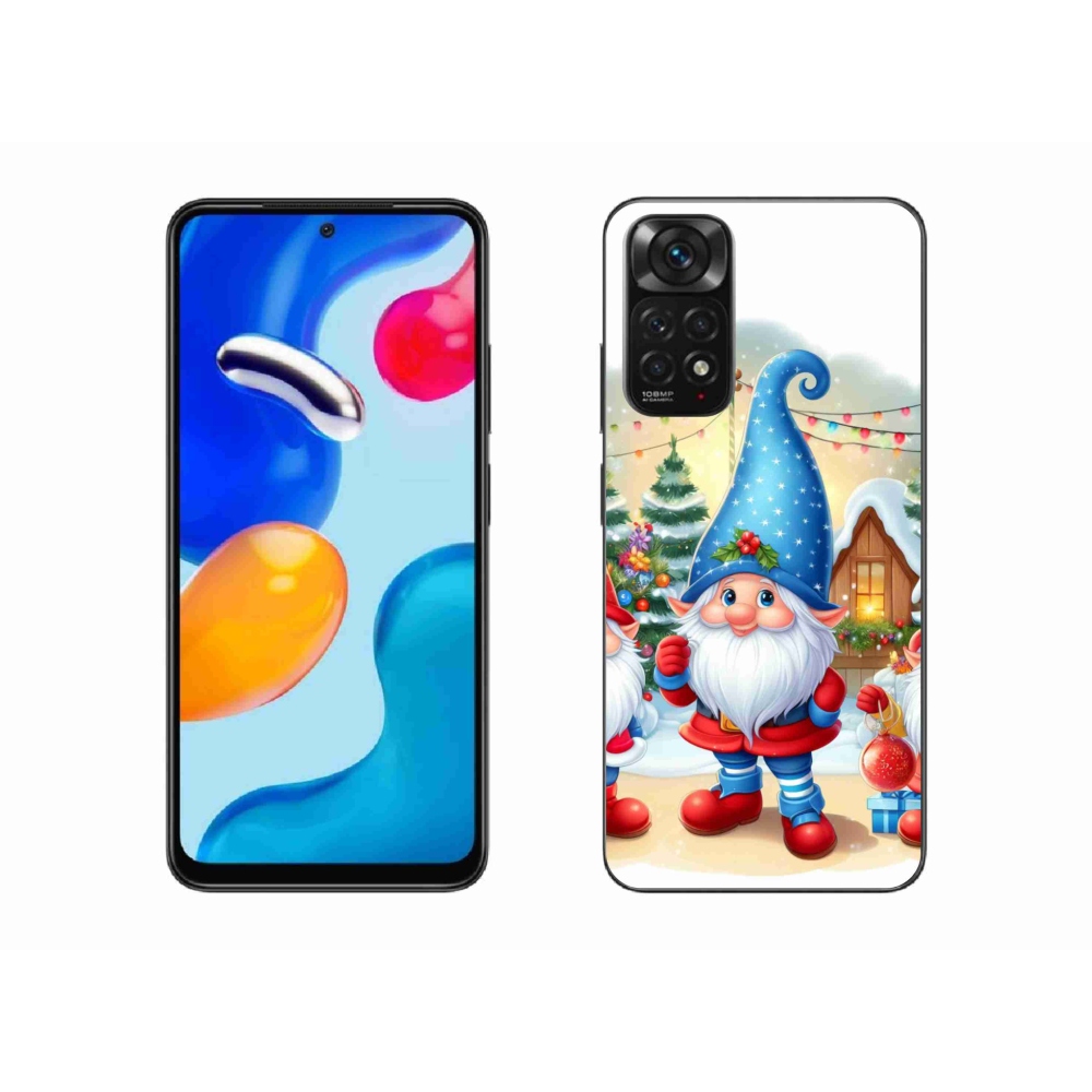 Gélový kryt mmCase na Xiaomi Redmi Note 11 4G - vianočné škriatkovia