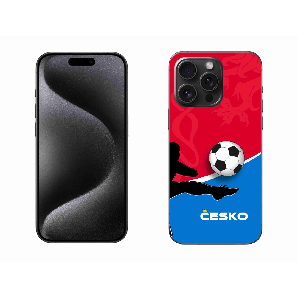 Gélový kryt mmCase na iPhone 15 Pro Max - futbal Česko 2