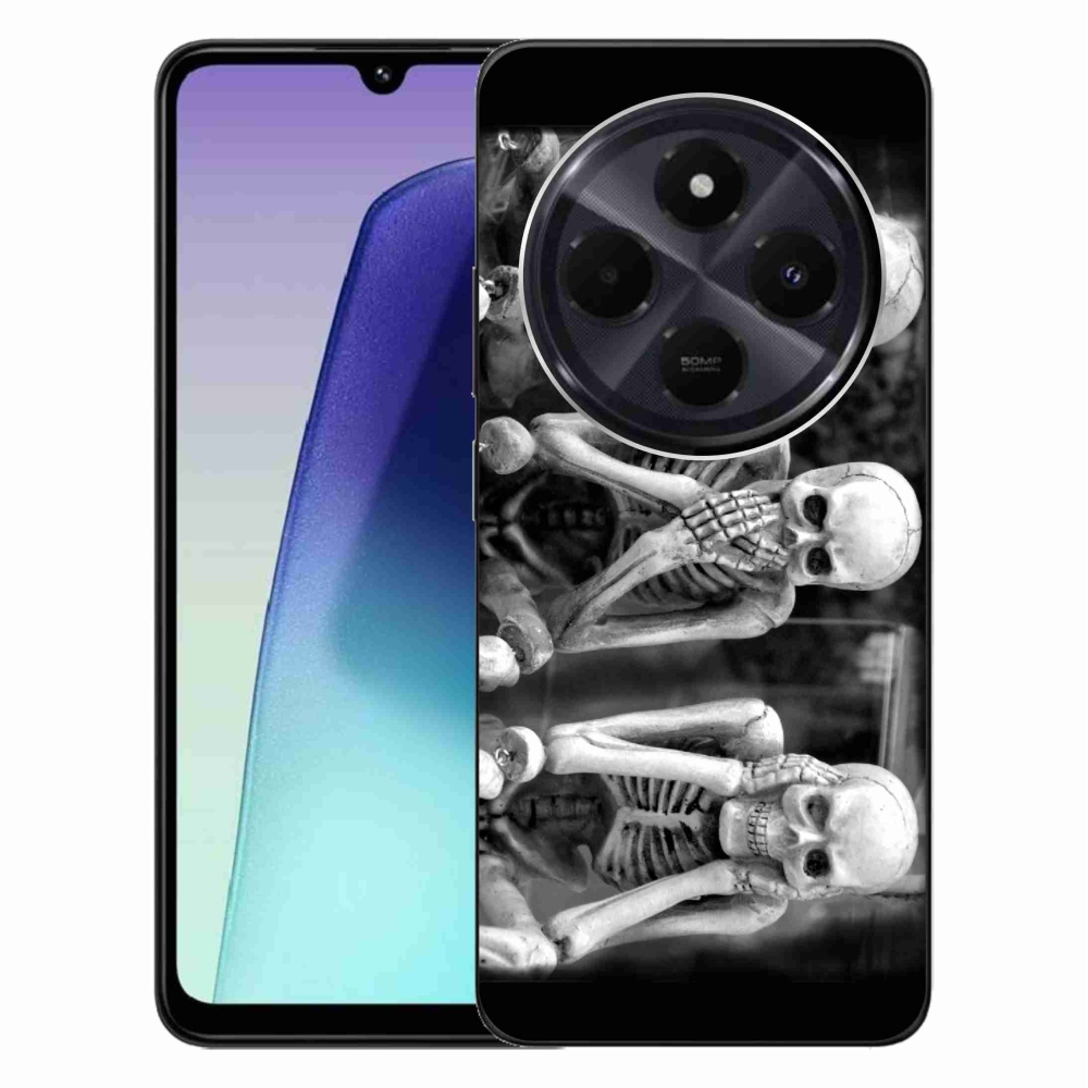 Gélový kryt mmCase na Xiaomi Redmi 14C/Poco C75 - kostlivci