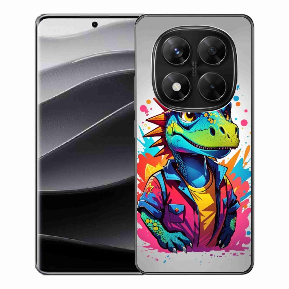 Gélový kryt mmCase na Xiaomi Redmi Note 14 Pro 5G/Poco X7 5G - farebný dinosaurus