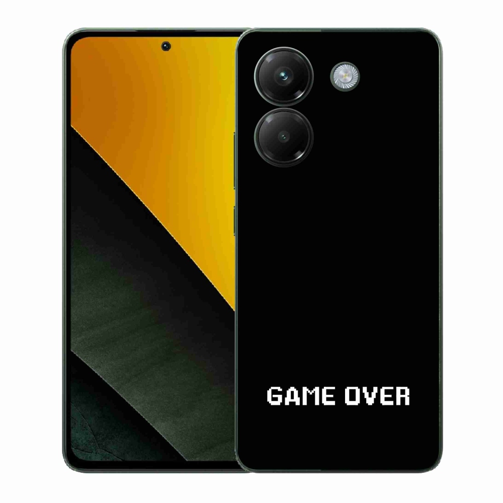 Gélový kryt mmCase na Xiaomi Poco M7 Pro 5G - game over čierne pozadie