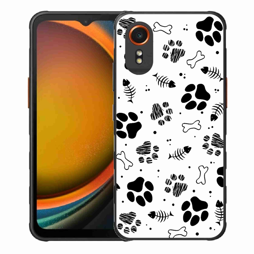 Gélový kryt mmCase na Samsung Galaxy Xcover 7 - psie labky 1