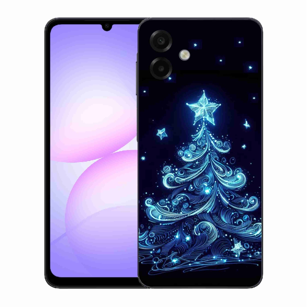 Gélový kryt mmCase na Samsung Galaxy A07 4G - neónový vianočný stromček 4