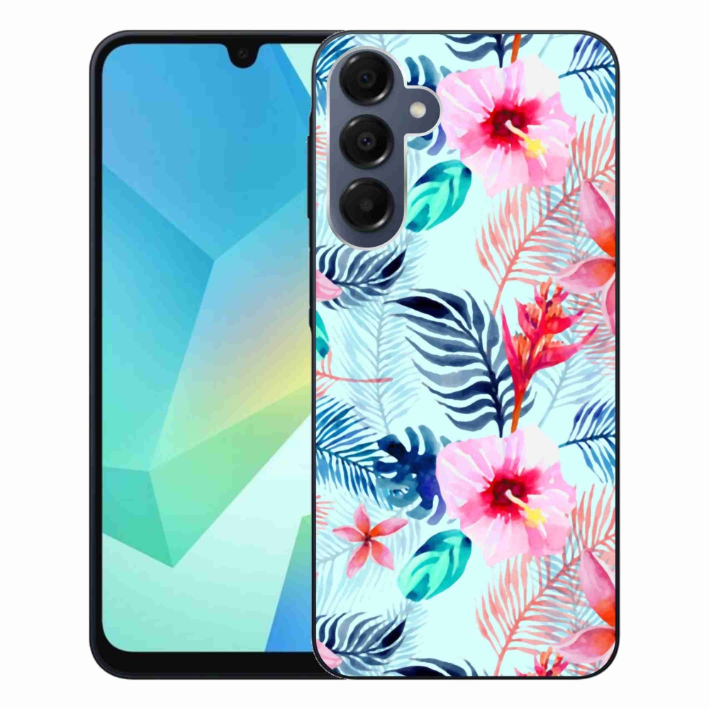 Gélový kryt mmCase na Samsung Galaxy A16 4G/5G - kvety