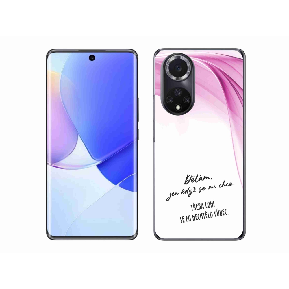 Gélový kryt mmCase na Huawei Nova 9 - vtipný text 12 biele pozadie