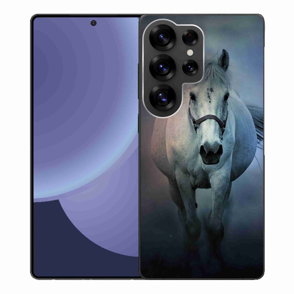 Gélový kryt mmCase na Samsung Galaxy S25 Ultra - bežiaci biely kôň