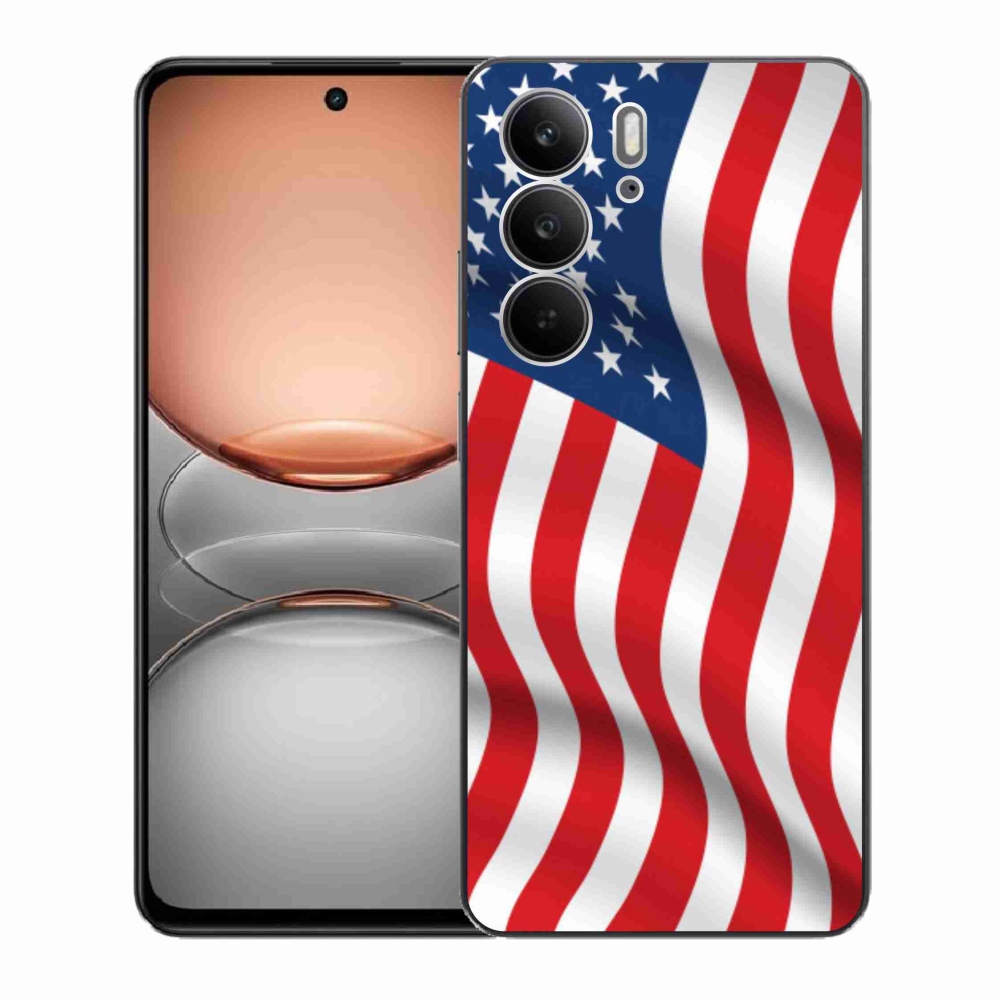 Gélový kryt mmCase na Realme C75 - USA vlajka