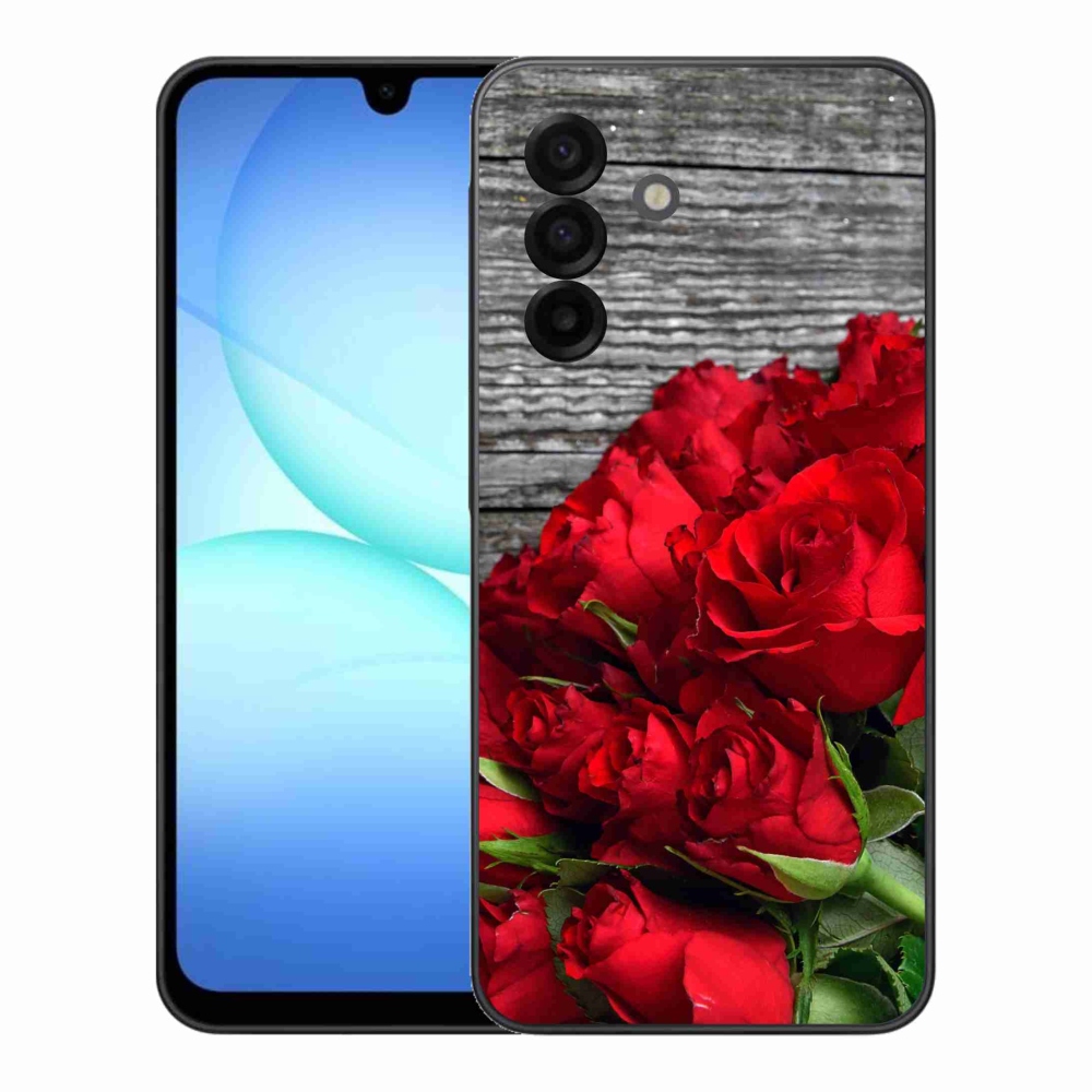 Gélový kryt mmCase na Samsung Galaxy A17 5G - červené ruže