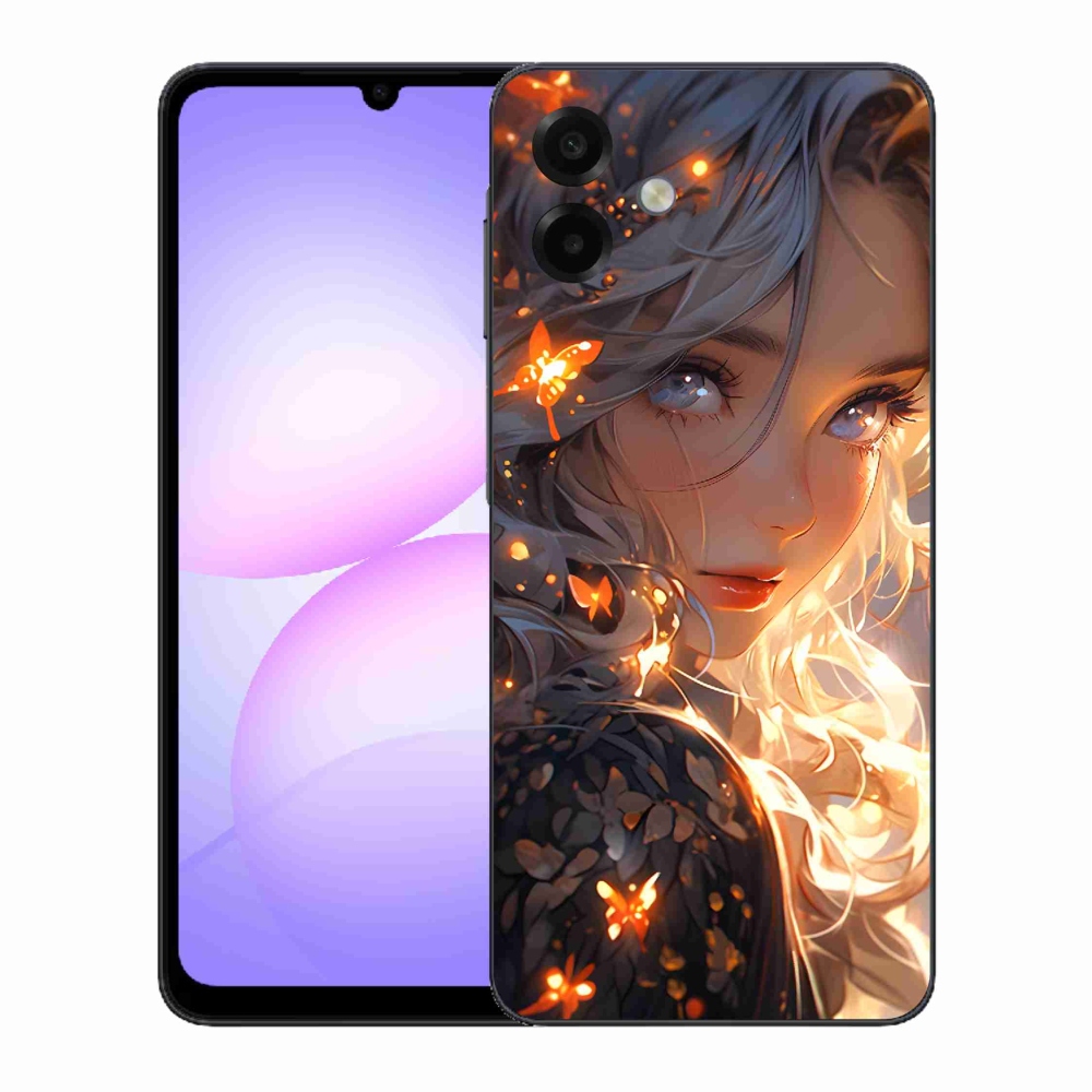 Gélový kryt mmCase na Samsung Galaxy A07 4G - dievča a motýle