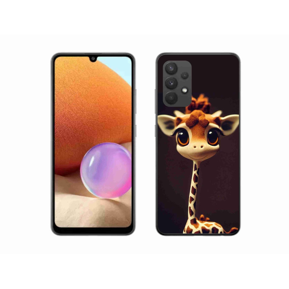 Gélový kryt mmCase na Samsung Galaxy A32 4G - malá žirafa