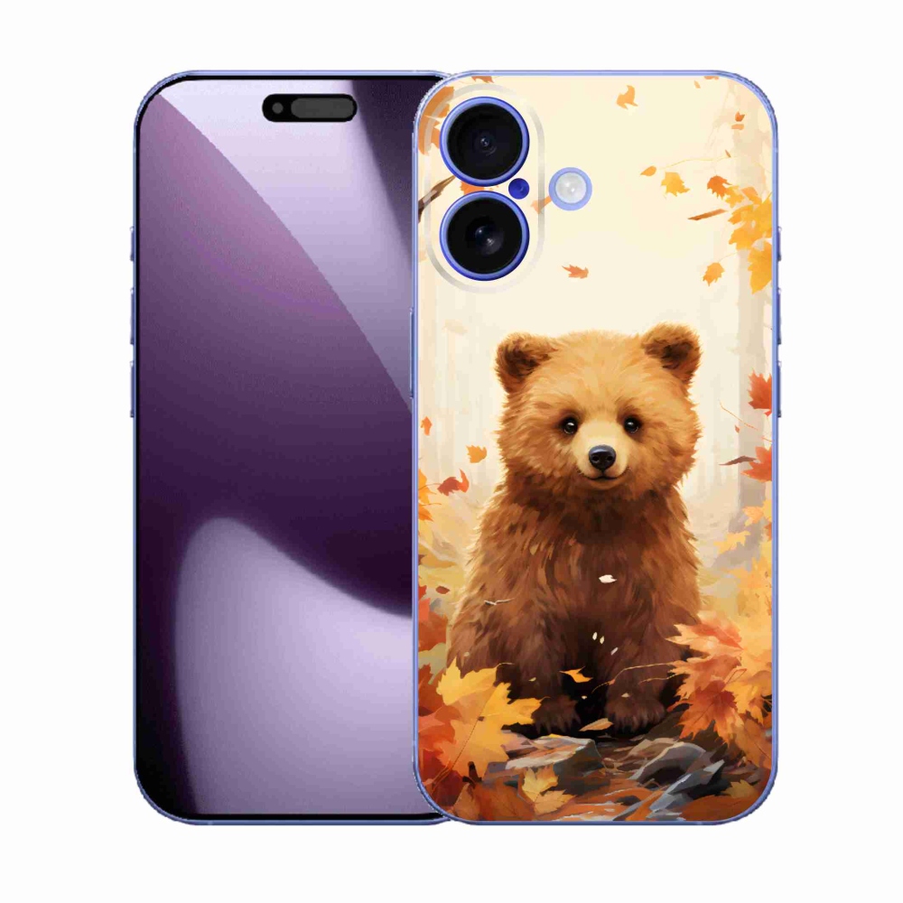 Gélový kryt mmCase na iPhone 17 - medveď v lese