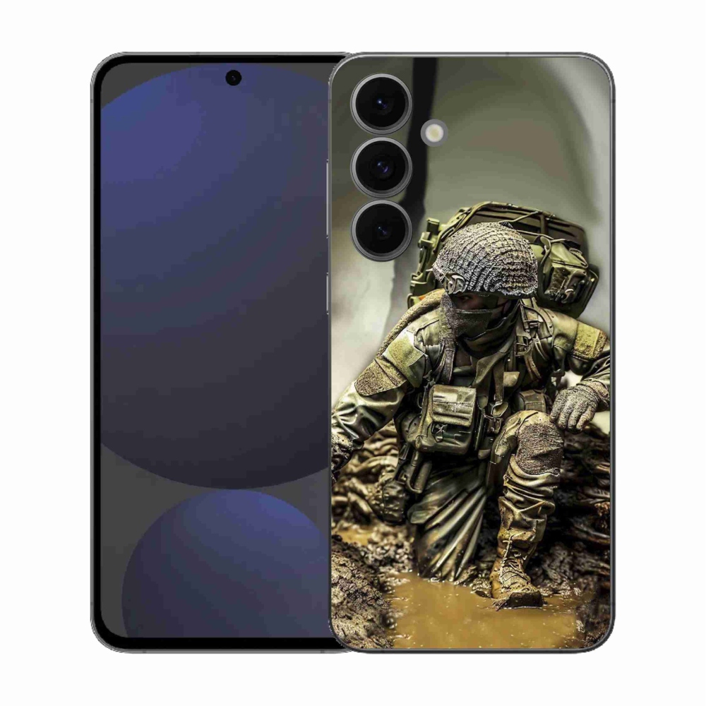 Gélový kryt mmCase na Samsung Galaxy S25 FE - vojak