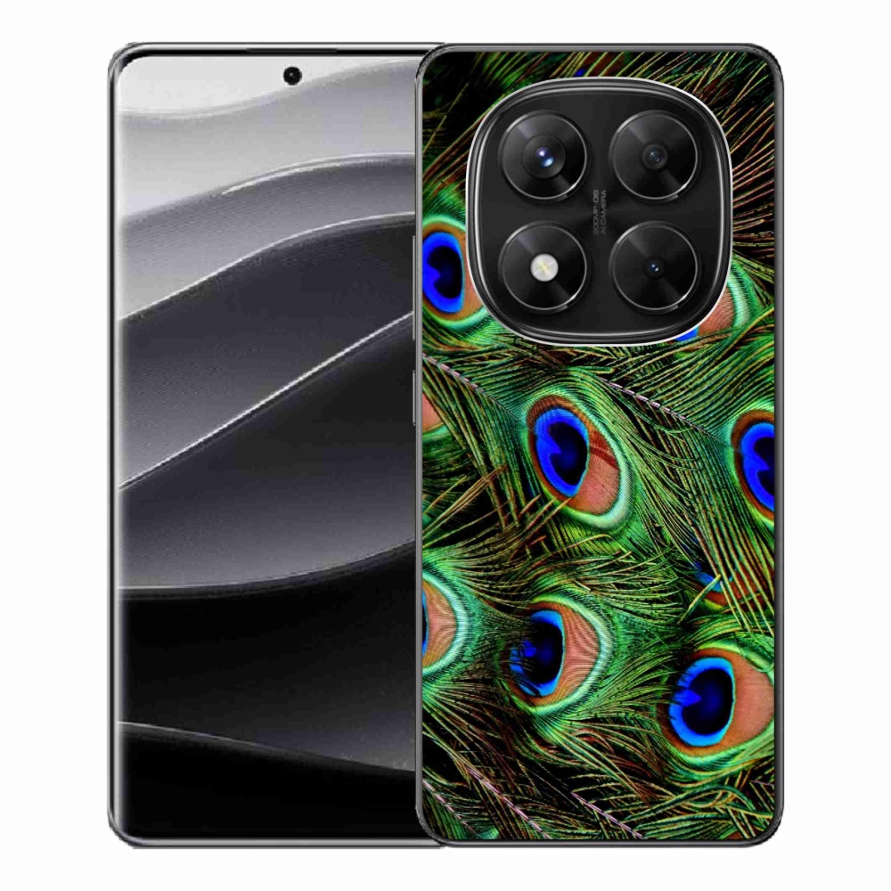 Gélový kryt mmCase na Xiaomi Redmi Note 14 Pro 5G/Poco X7 5G - paví peří