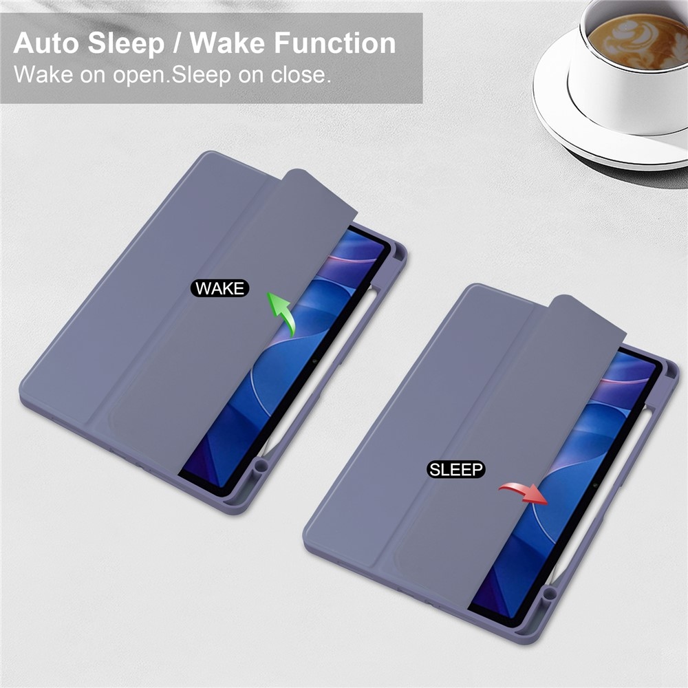 Case chytré zatváracie púzdro na tablet Xiaomi Redmi Pad 2 - fialové
