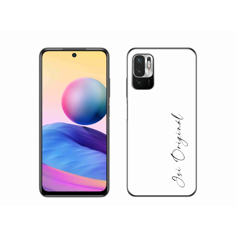 Gélový kryt mmCase na Xiaomi Redmi Note 10 5G - si originál biele pozadie