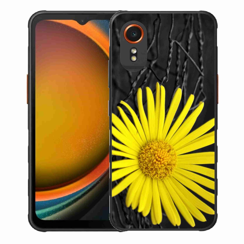 Gélový kryt mmCase na Samsung Galaxy Xcover 7 - žltá kvetina