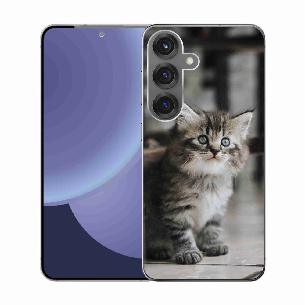 Gélový kryt mmCase na Samsung Galaxy S25 - mačiatko