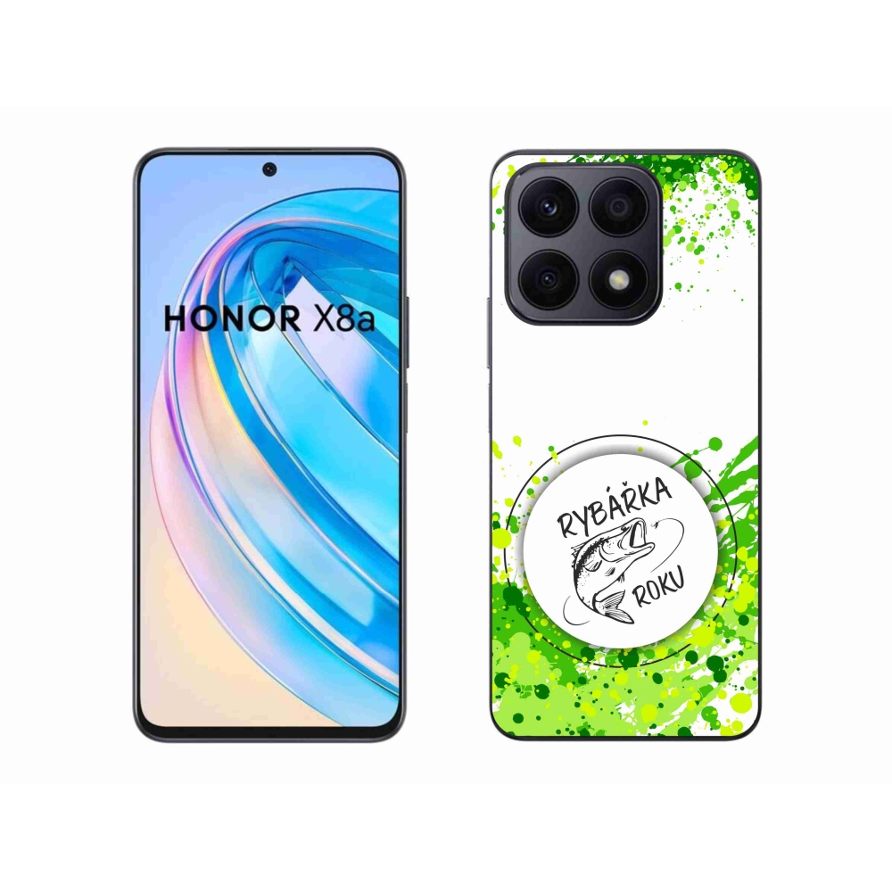 Gélový kryt mmCase na Honor X8a - rybárka roku biele pozadie