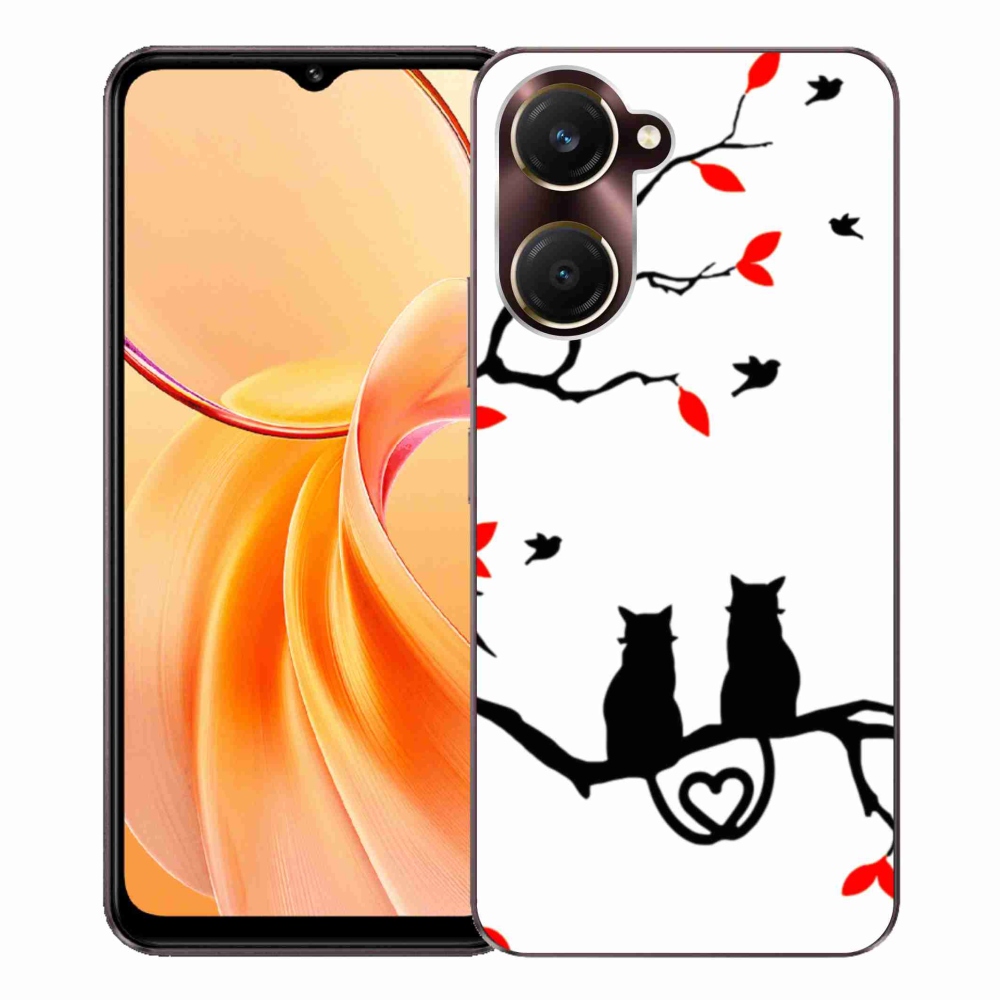 Gélový kryt mmCase na Vivo Y28s 5G - mačacia láska