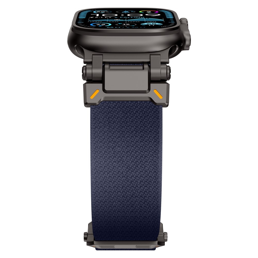 Metal nylonový remienok na Apple Watch Ultra/Ultra 2 49mm/SE/SE 2022/2023 44mm/10 46mm/9/8/7 45mm/6/5/4 44mm/3/2/1 42 mm - modrý