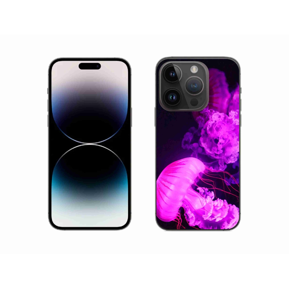 Gélový kryt mmCase na iPhone 14 Pro - medúza 1