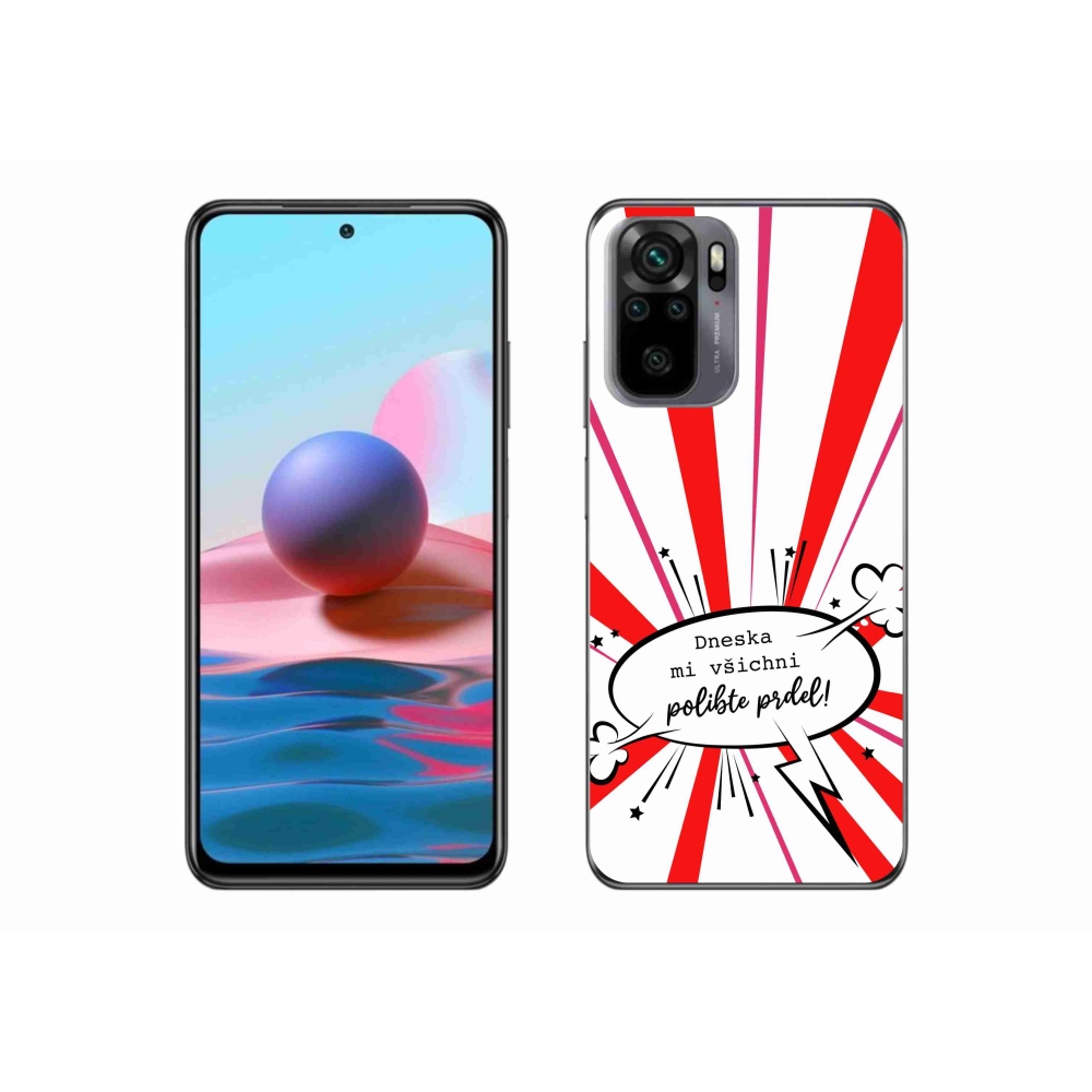 Gélový kryt mmCase na Xiaomi Redmi Note 10S - vtipný text 15 biele pozadie