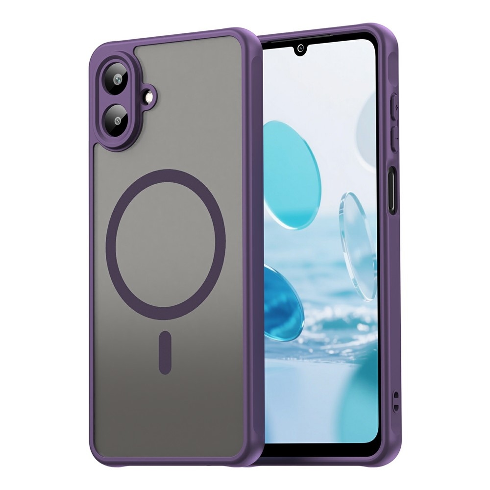 Case matný gélový obal s MagSafe na Samsung Galaxy A07 4G - fialový