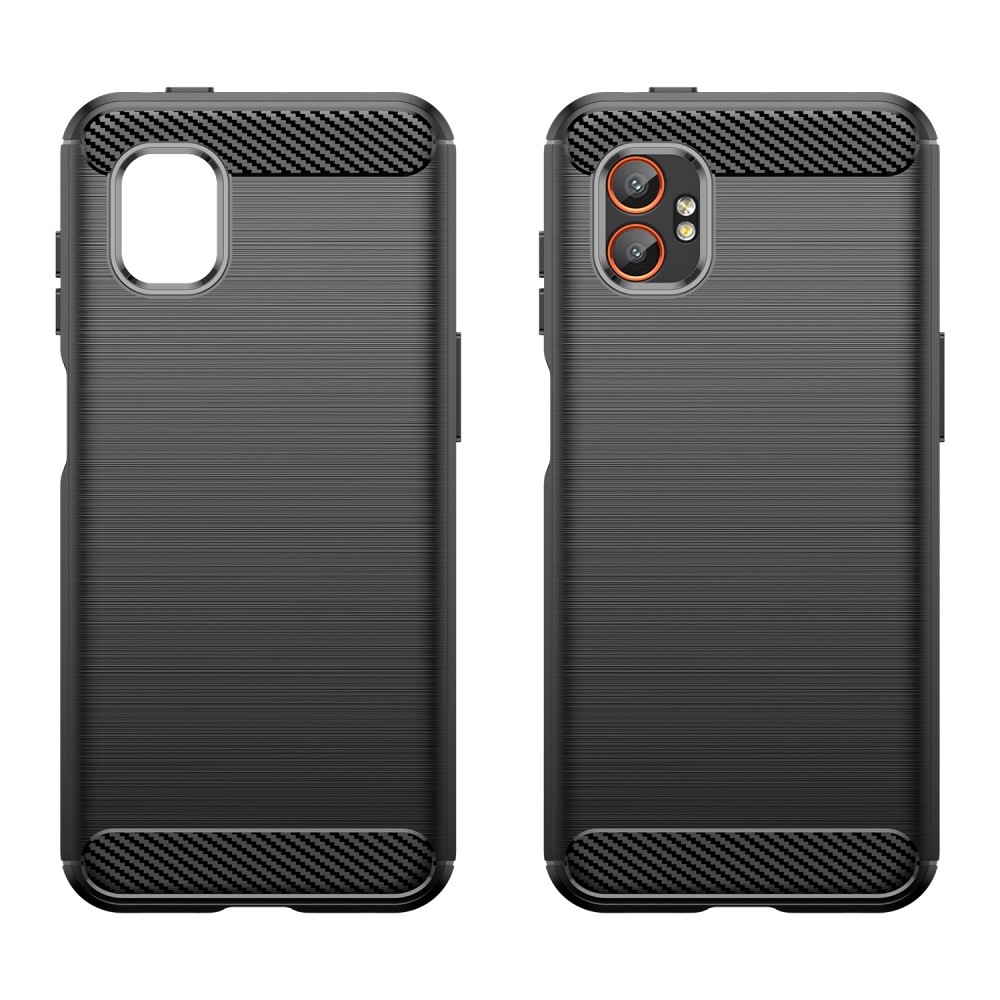 Carbon odolný gélový obal na Samsung Galaxy Xcover 7 Pro - čierny