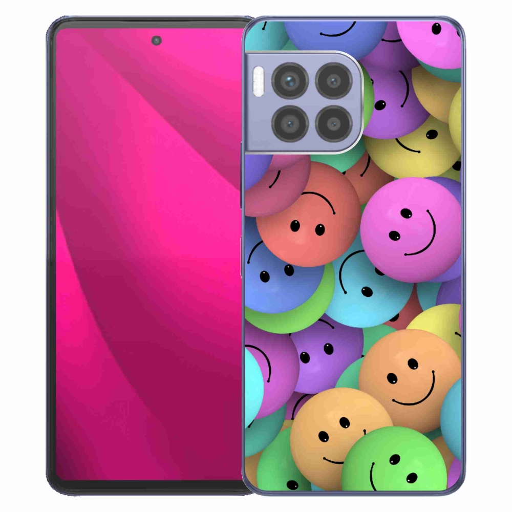 Gélový kryt mmCase na T-Mobile T Phone 2 Pro - farební smajlíci