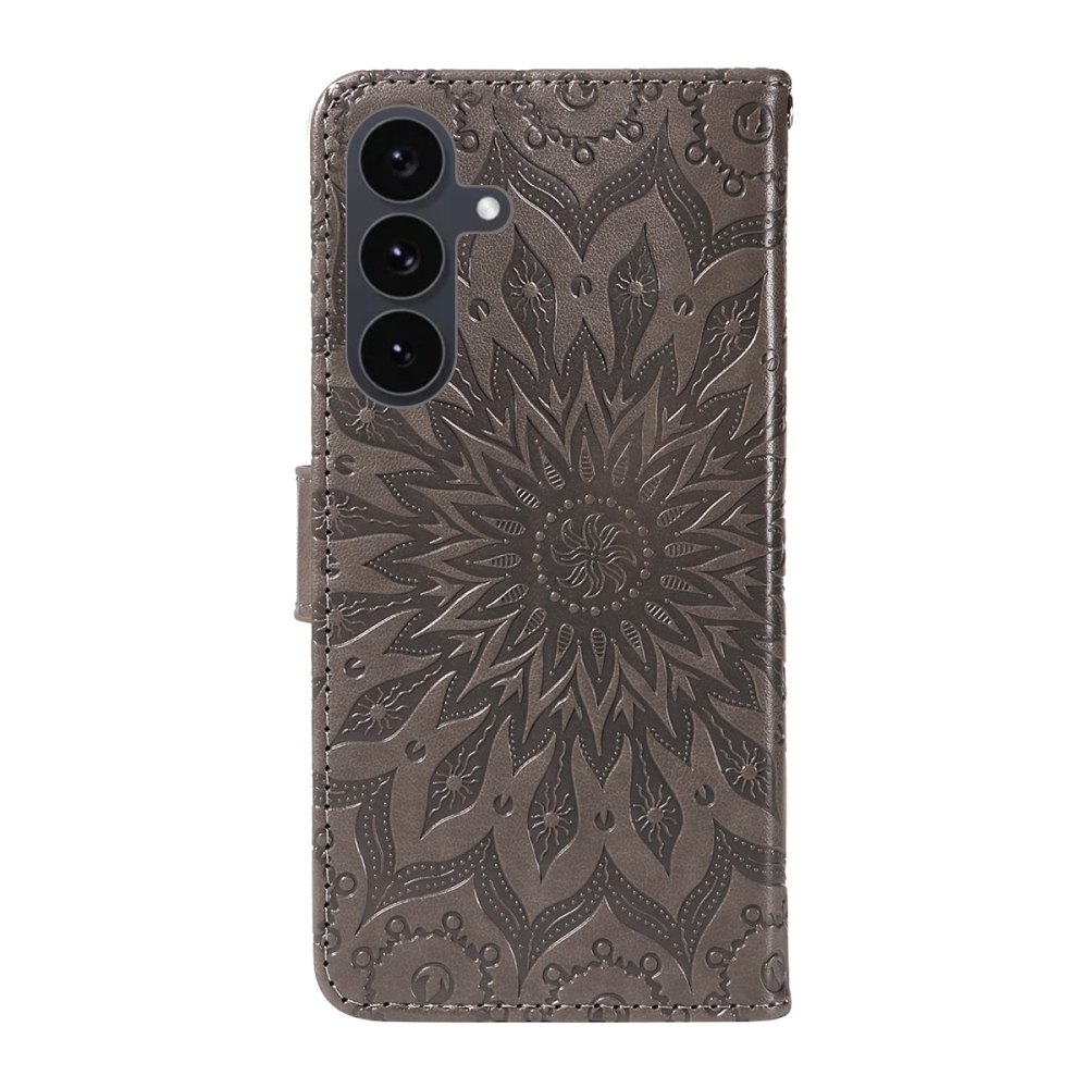 Sunflower knižkové púzdro na Samsung Galaxy S25 FE - šedé