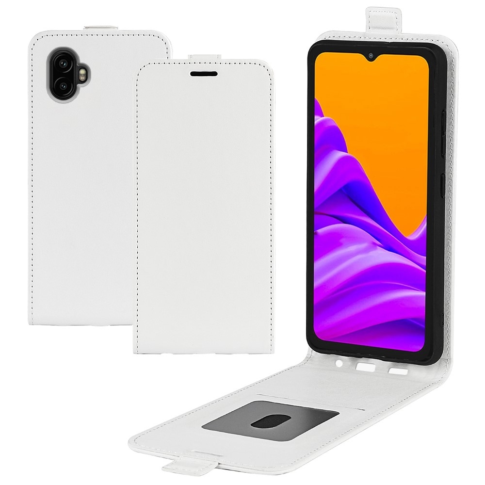 Vertical knižkové púzdro na Samsung Galaxy Xcover 7 Pro - biele