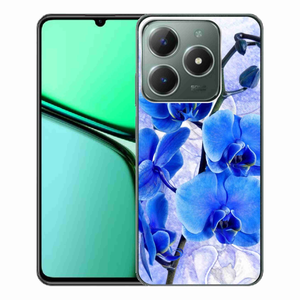 Gélový kryt mmCase na Realme C61 - modré kvety