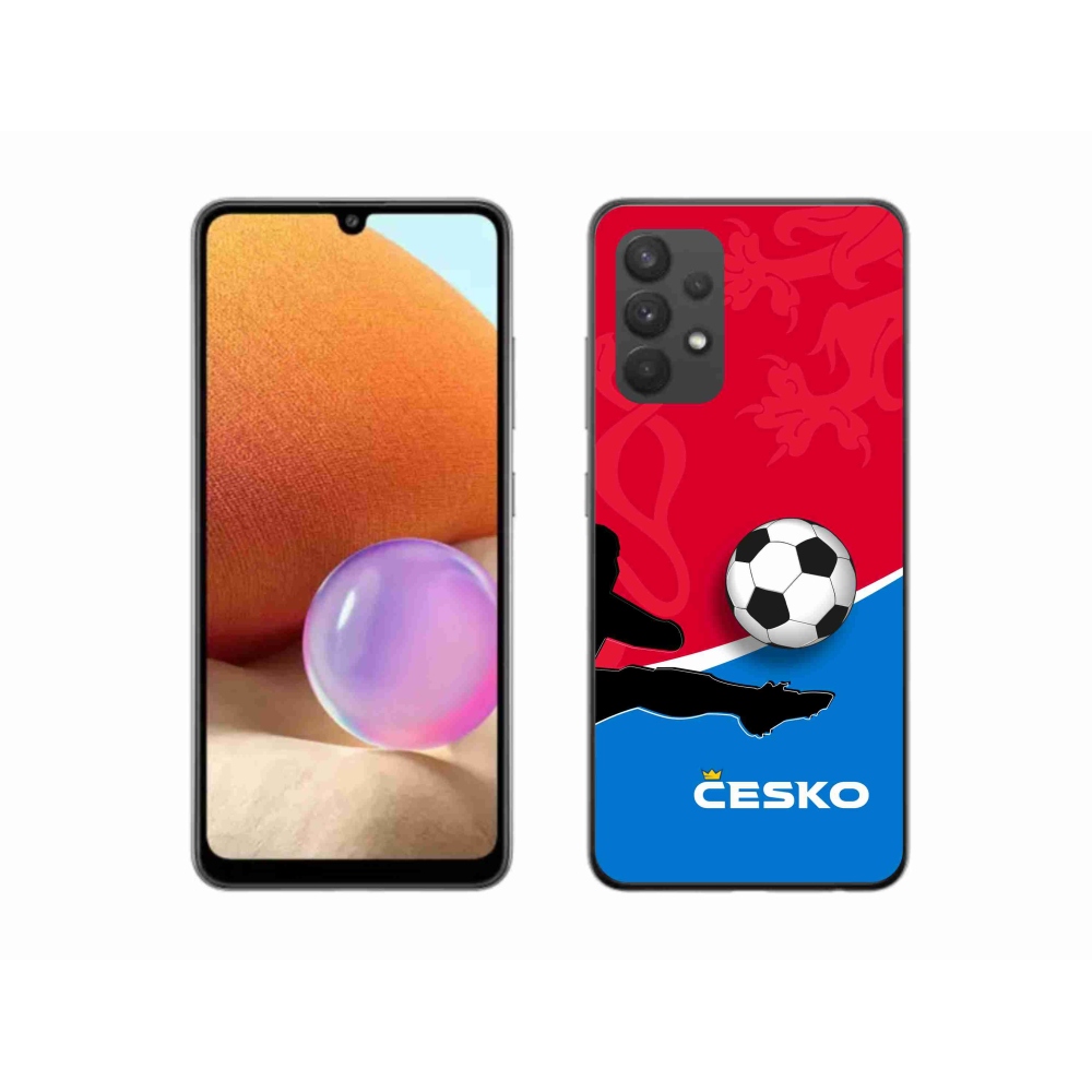 Gelový kryt mmCase na Samsung Galaxy A32 4G - fotbal Česko 2