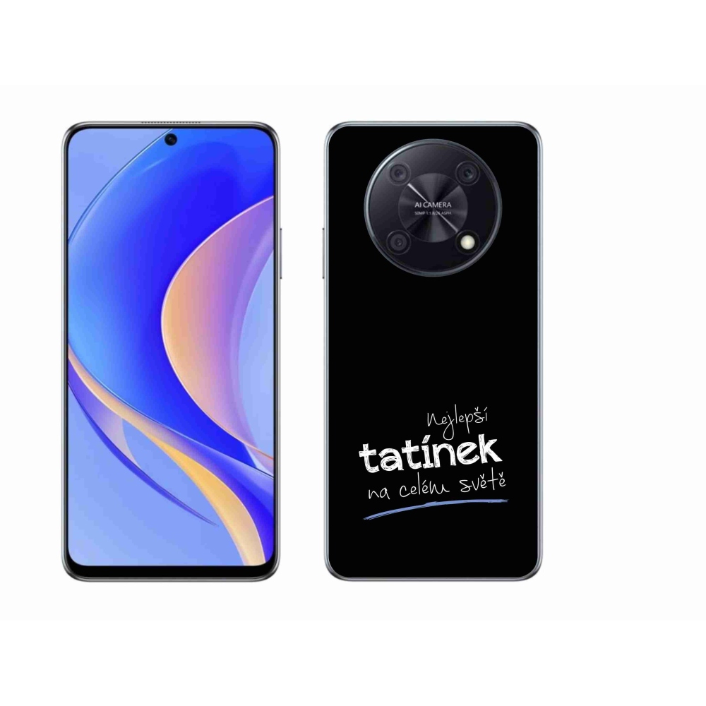 Gélový kryt mmCase na Huawei Nova Y90 - najlepší otecko 4 čierne pozadie