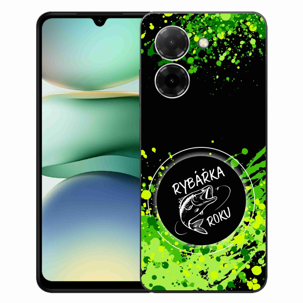 Gélový kryt mmCase na Xiaomi Redmi A5 - rybárka roku čierne pozadie