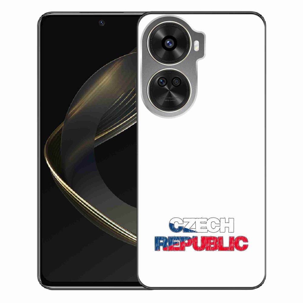 Gélový kryt mmCase na Huawei Nova 12 SE - Czech Republic biele pozadie