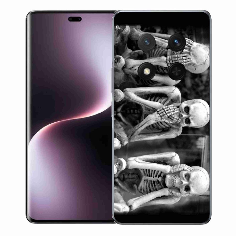 Gélový kryt mmCase na Honor Magic 7 Lite 5G - kostlivci