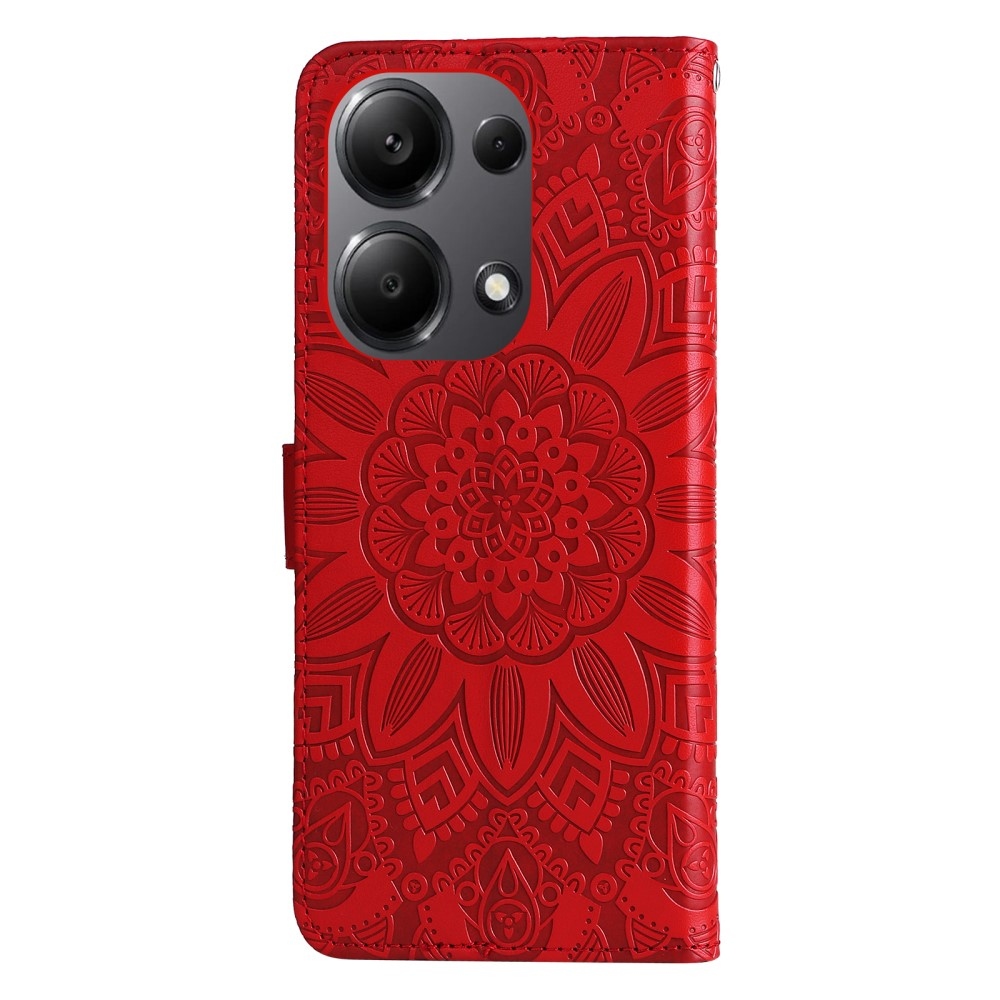 Sunflower knižkové púzdro na Xiaomi Redmi Note 14S/Note 13 Pro 4G/Poco M6 Pro - červené