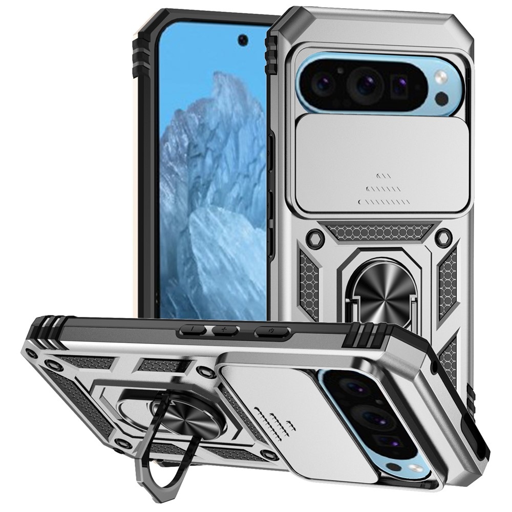 Slide odolný kryt na Google Pixel 10 Pro/Pixel 10/9 Pro/9 - strieborný
