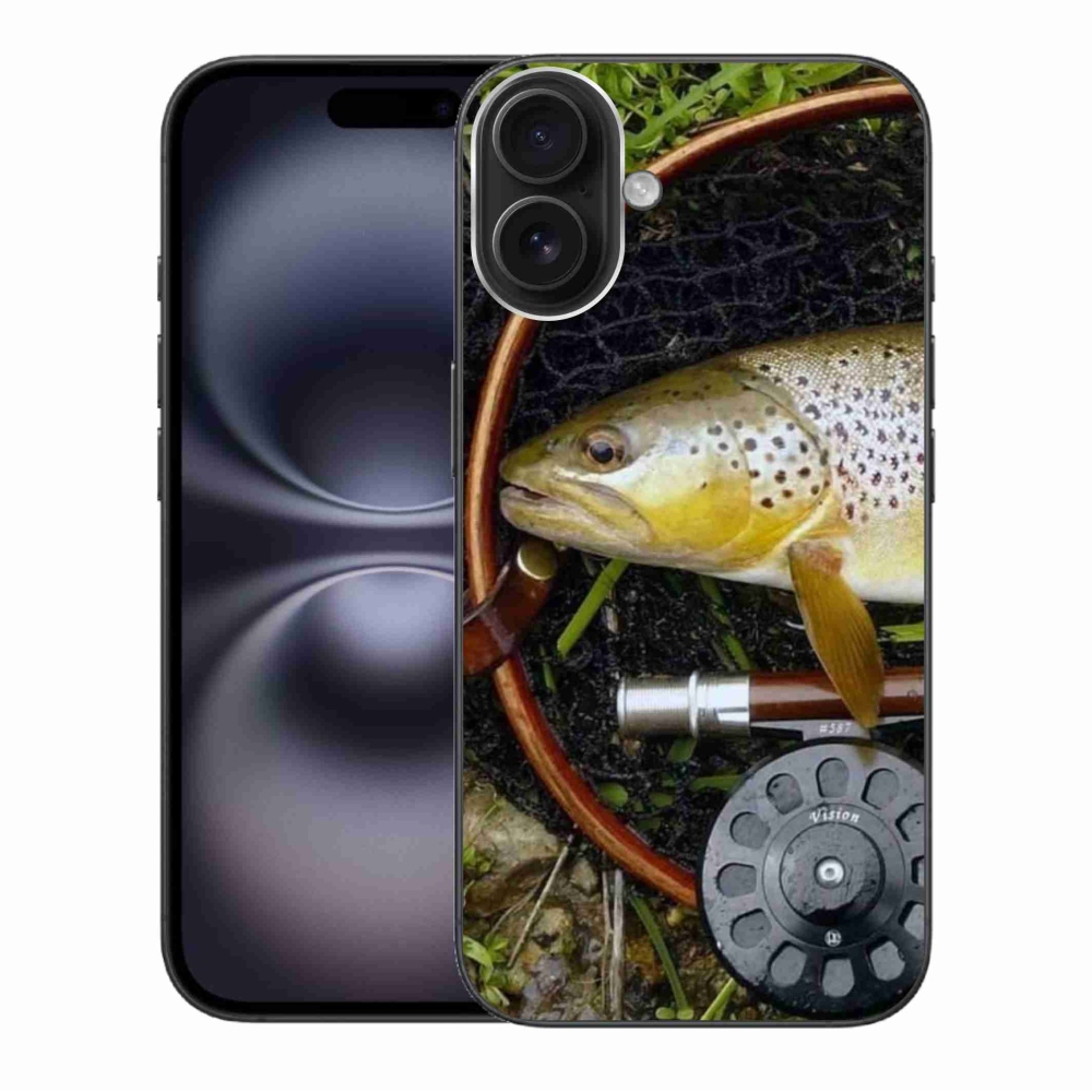 Gélový obal mmCase na iPhone 16 Plus - pstruh 2