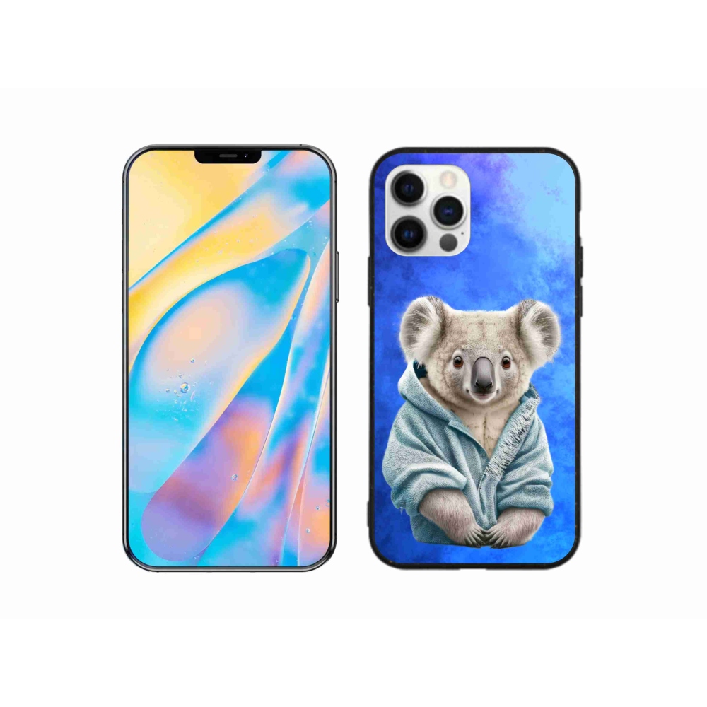 Gélový kryt mmCase na iPhone 12 Pro - koala vo svetri