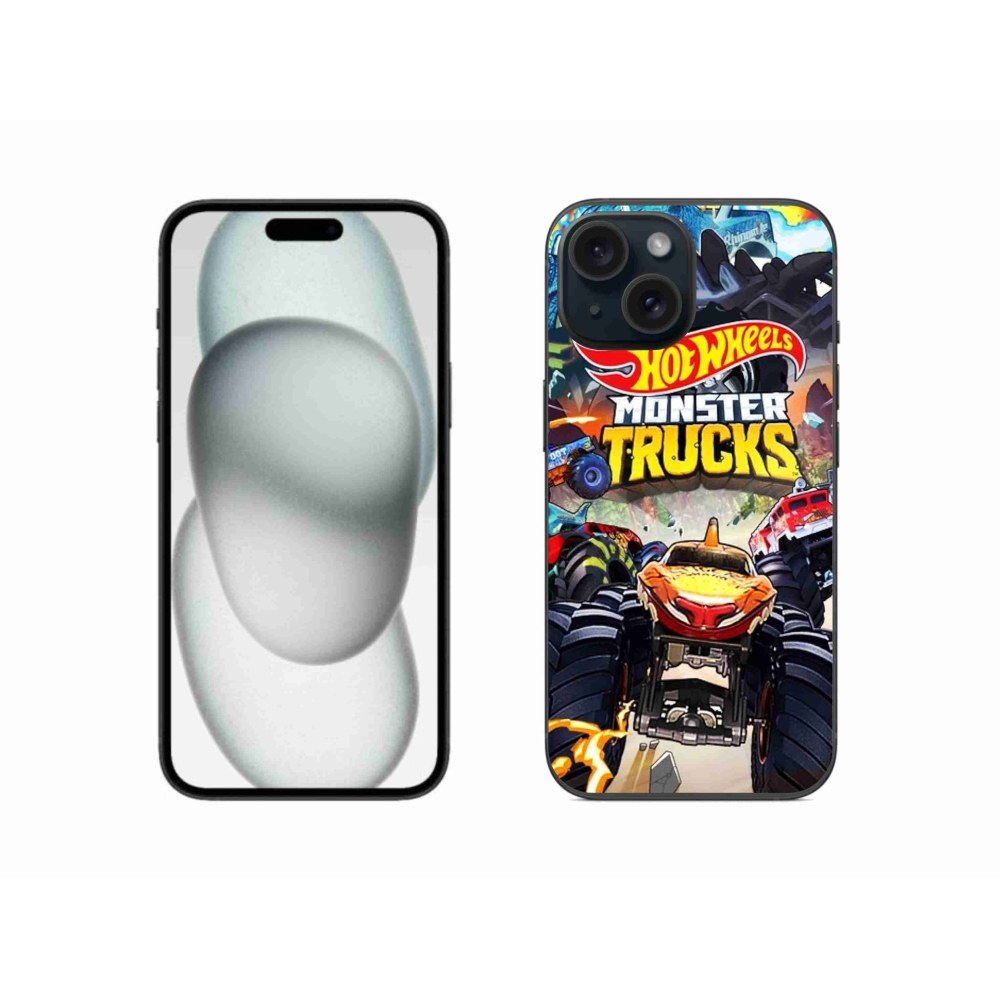 Gélový kryt mmCase na iPhone 15 - hot wheels 2