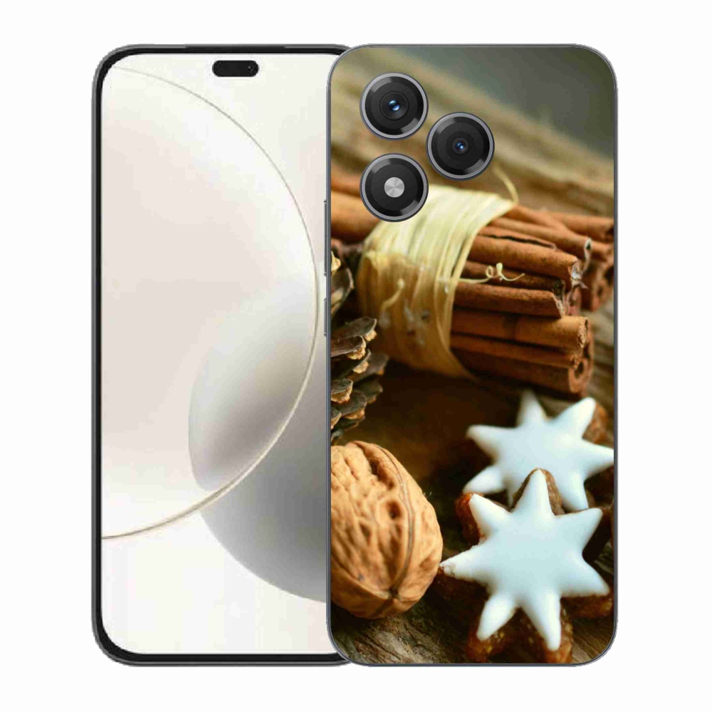 Gélový kryt mmCase na Honor 400 Lite - škorica a perníčky