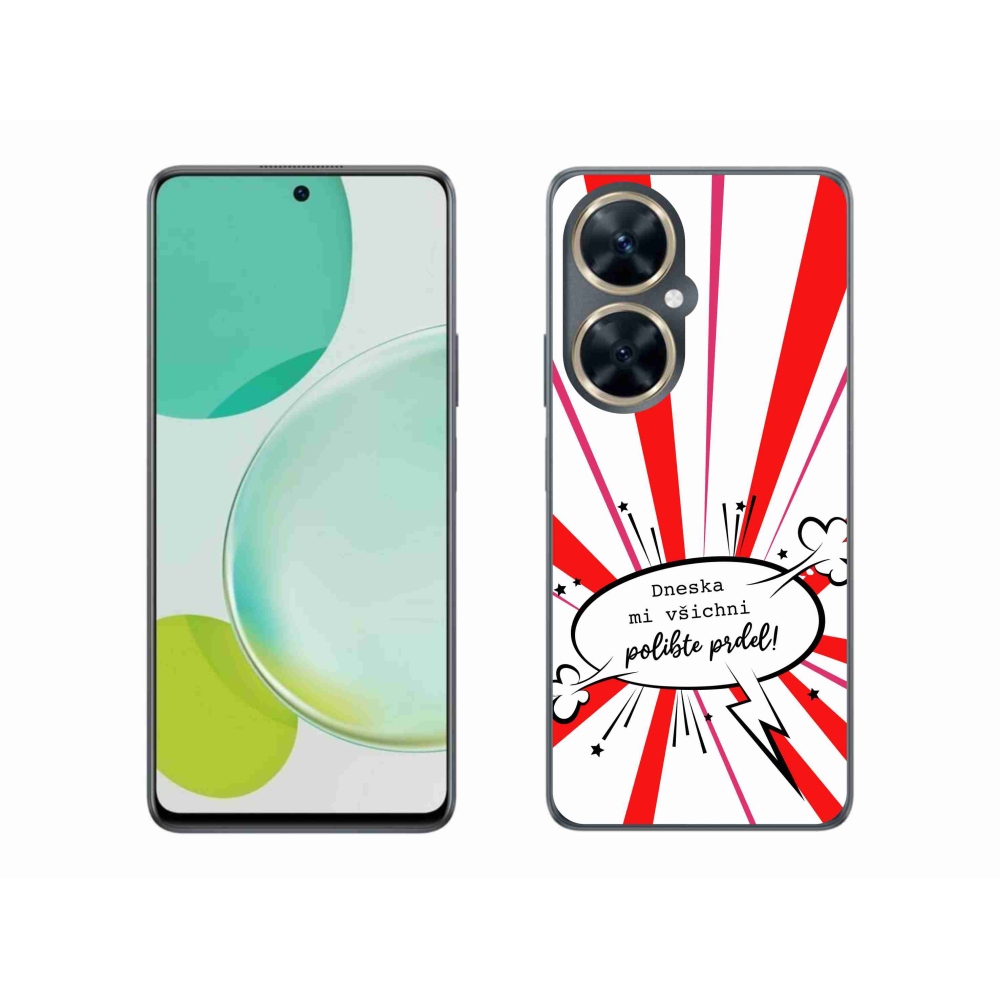 Gélový kryt mmCase na Huawei Nova 11i - vtipný text 15 biele pozadie