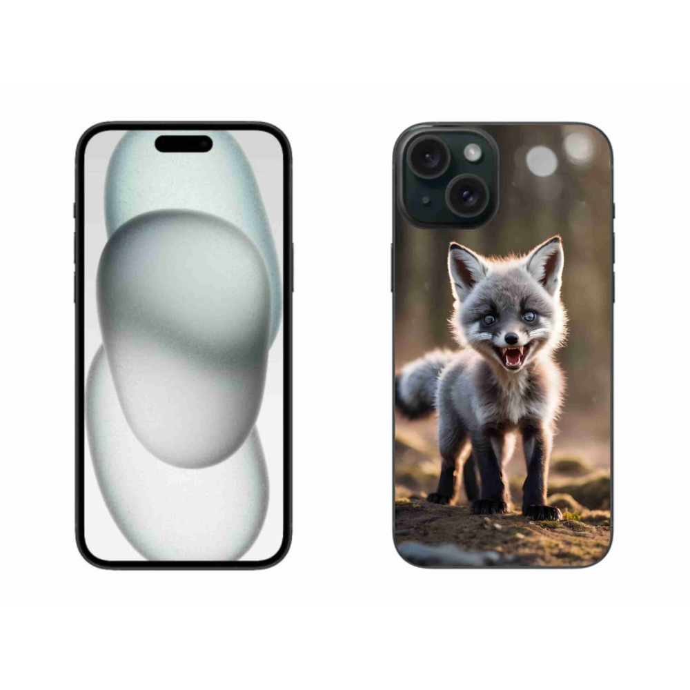 Gélový kryt mmCase na iPhone 15 Plus - rozzúrená líška