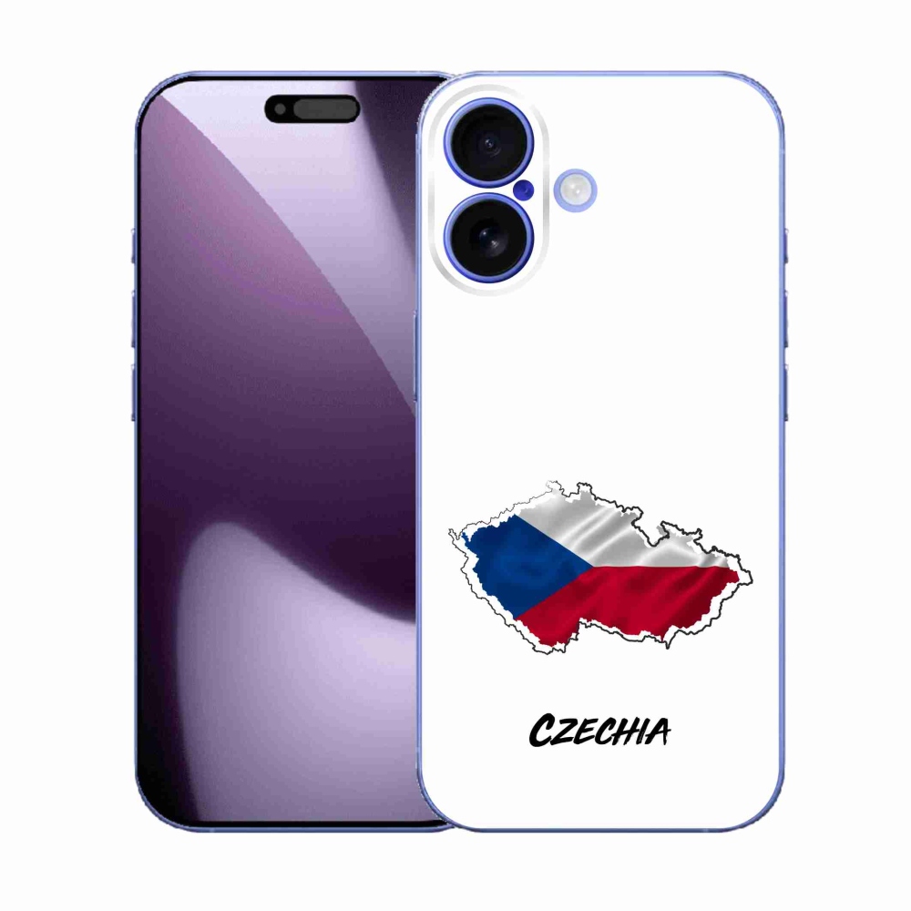 Gélový kryt mmCase na iPhone 17 - Czechia biele pozadie