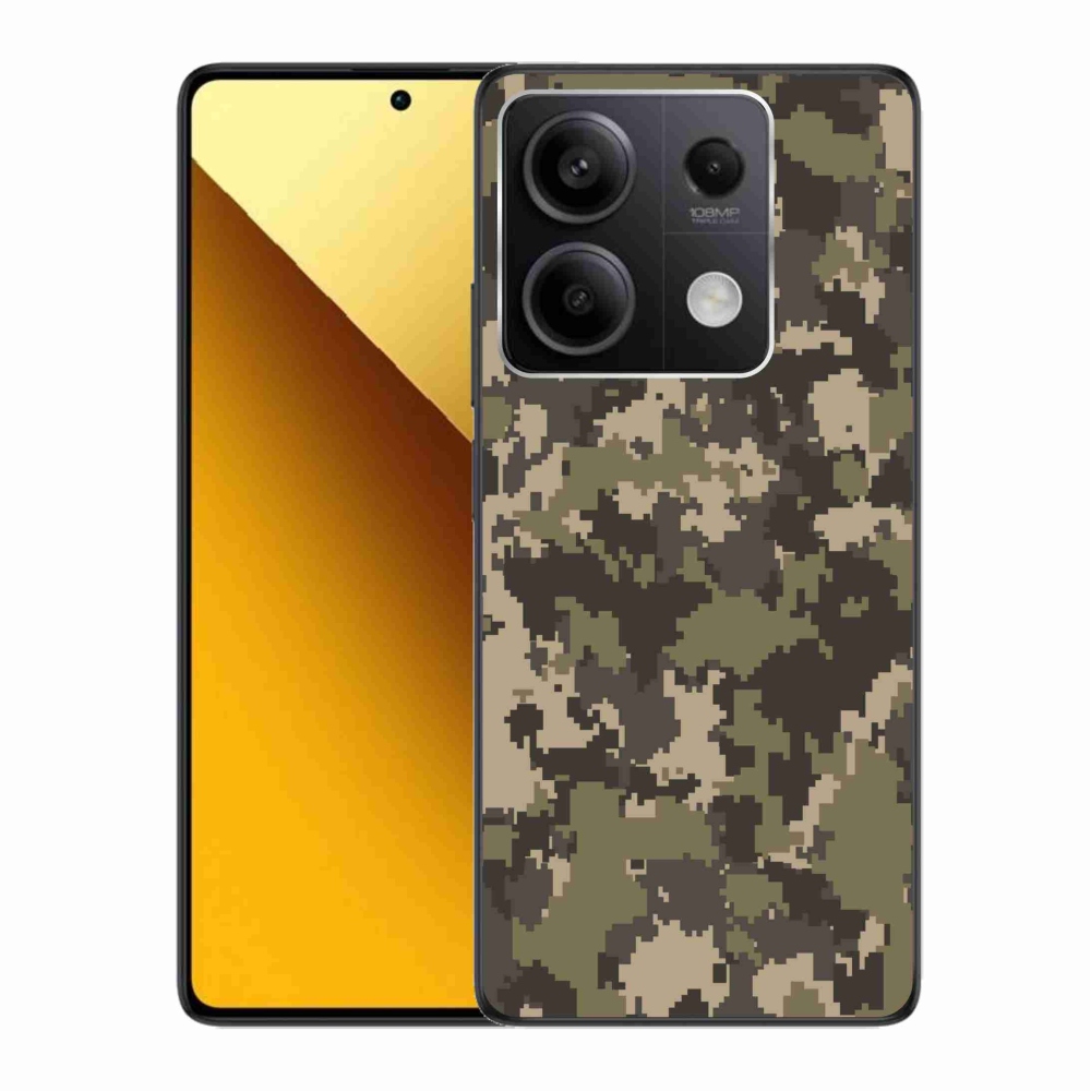 Gélový kryt mmCase na Xiaomi Redmi Note 13 5G - maskáčový vzor 12